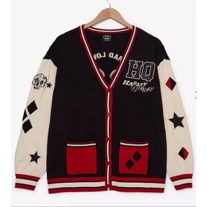 DC Comics Batman Harley Quinn Icons Women's Cardigan Nwt Size Medium